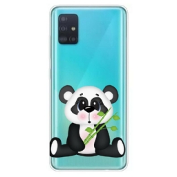 Kuori Samsung Galaxy A71 Transparent Sad Panda