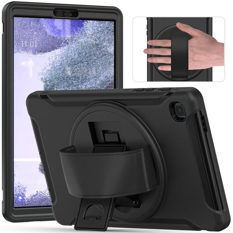 Case Samsung Galaxy Tab A7 Lite Suojakuori Triple Protection Hihnalla Ja Pidikkeellä