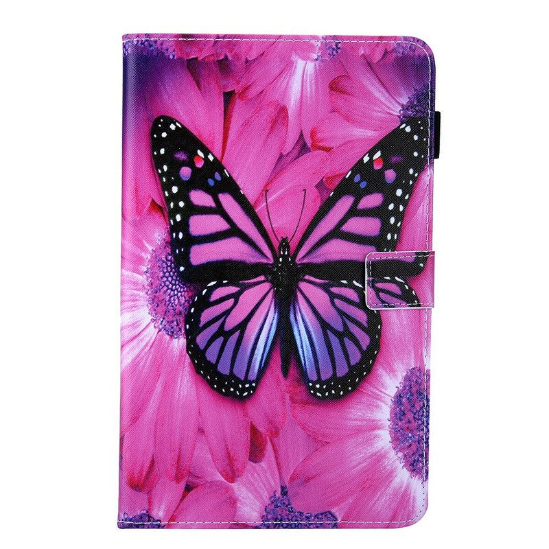 Kotelot Samsung Galaxy Tab A7 Lite Floral Butterfly