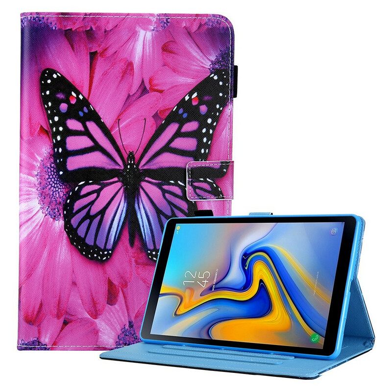 Kotelot Samsung Galaxy Tab A7 Lite Floral Butterfly