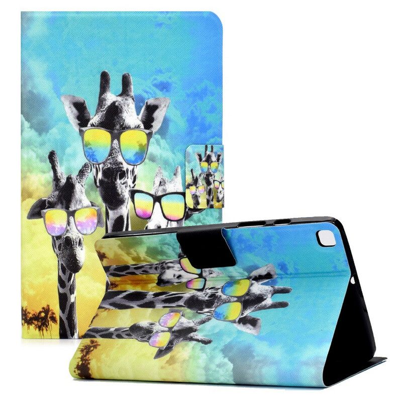 Kotelot Samsung Galaxy Tab A7 Lite Funky Giraffes