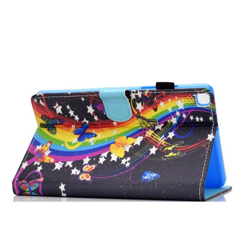 Kotelot Samsung Galaxy Tab A7 Lite Rainbow Butterflies