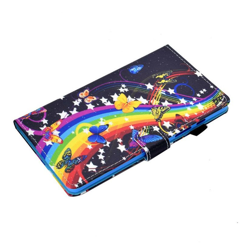 Kotelot Samsung Galaxy Tab A7 Lite Rainbow Butterflies