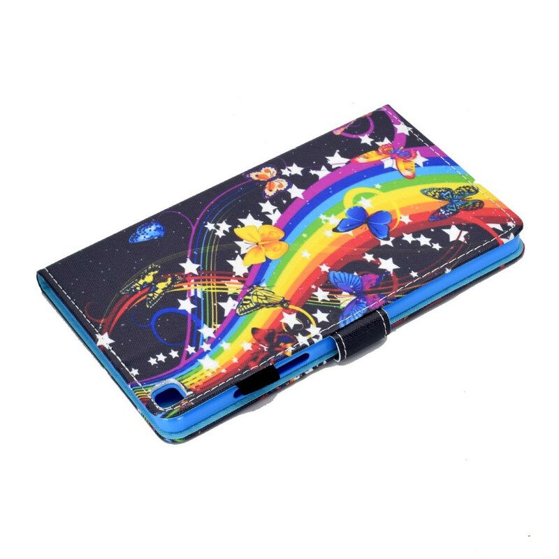 Kotelot Samsung Galaxy Tab A7 Lite Rainbow Butterflies