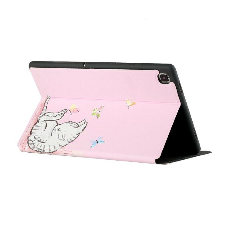 Puhelinkuoret Samsung Galaxy Tab A7 Lite Two Fold Sleeping Kitten