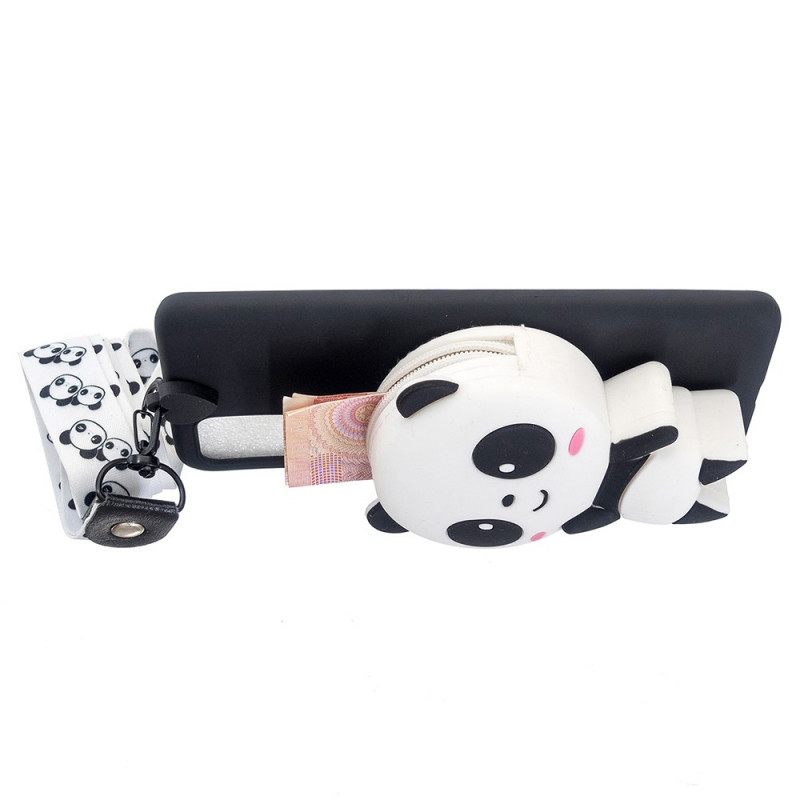 Case Samsung Galaxy A53 5G Panda 3d Karabiininauhalla