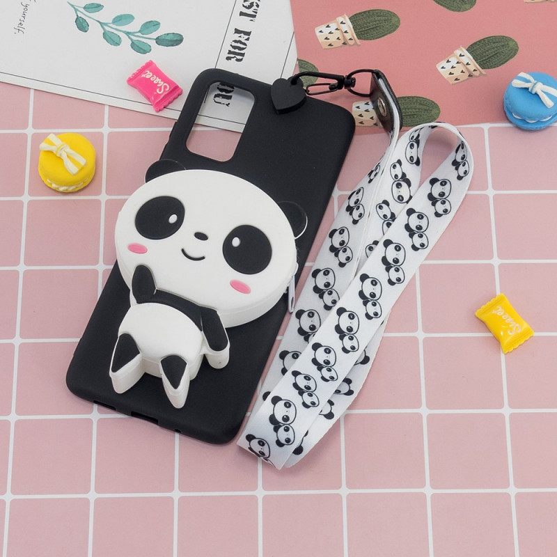 Case Samsung Galaxy A53 5G Panda 3d Karabiininauhalla