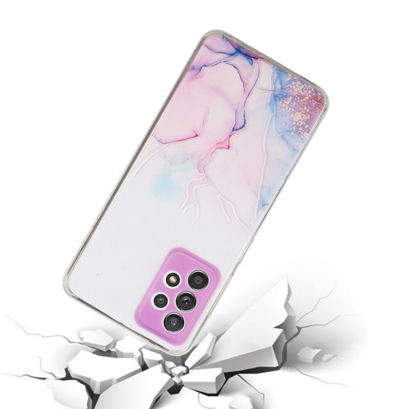 Case Samsung Galaxy A53 5G Silicone Marble Effect