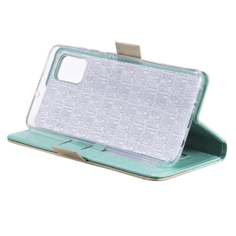 Flip Case Samsung Galaxy A53 5G Suojaketju Kuori Lace Strap Kolikkokukkaro