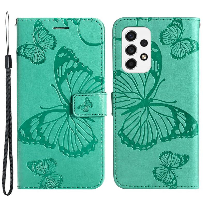 Kotelot Samsung Galaxy A53 5G Suojaketju Kuori Giant Thong Butterflies