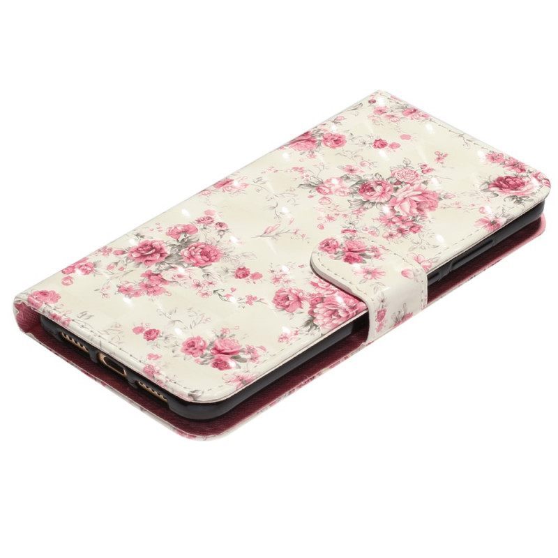 Kotelot Samsung Galaxy A53 5G Suojaketju Kuori Liberty Flowers Hihnalla