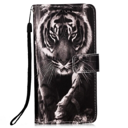 Kotelot Samsung Galaxy A53 5G Suojaketju Kuori Night Tiger Strappy