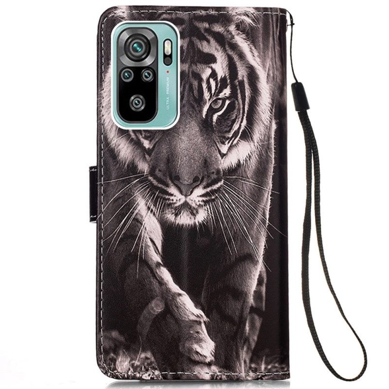 Kotelot Samsung Galaxy A53 5G Suojaketju Kuori Night Tiger Strappy