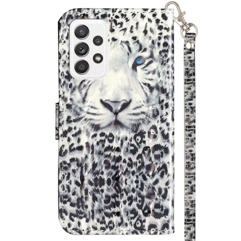 Kotelot Samsung Galaxy A53 5G Suojaketju Kuori Strappy Tiger