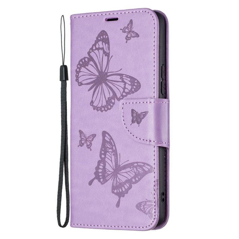 Kotelot Samsung Galaxy A53 5G Suojaketju Kuori Thong Butterflies