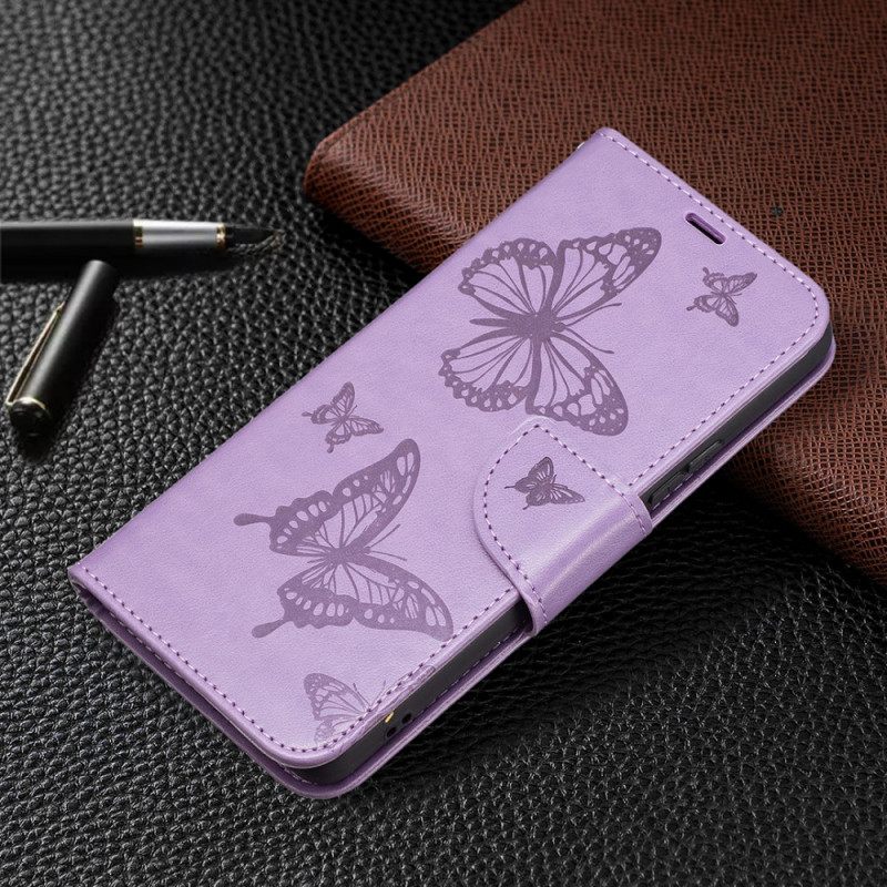 Kotelot Samsung Galaxy A53 5G Suojaketju Kuori Thong Butterflies