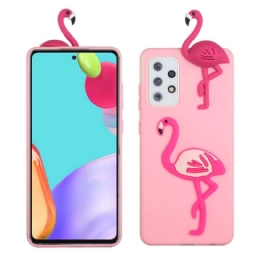 Kuori Samsung Galaxy A53 5G Flamingo 3d