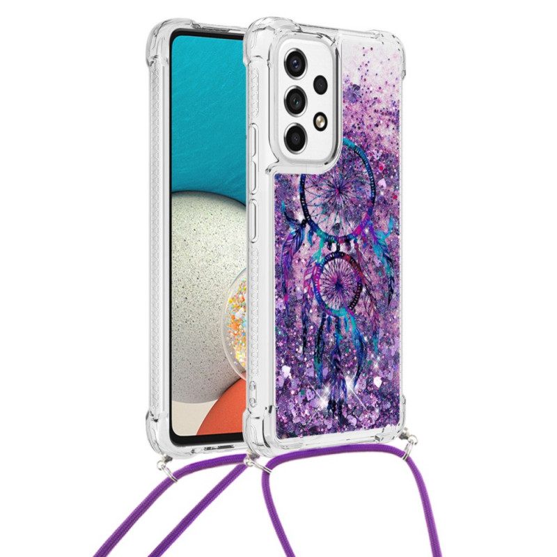 Kuori Samsung Galaxy A53 5G Kiristysnyörillä Dreamcatcher Glitter Kiristysnauha