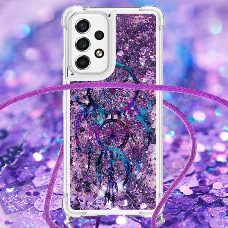 Kuori Samsung Galaxy A53 5G Kiristysnyörillä Dreamcatcher Glitter Kiristysnauha