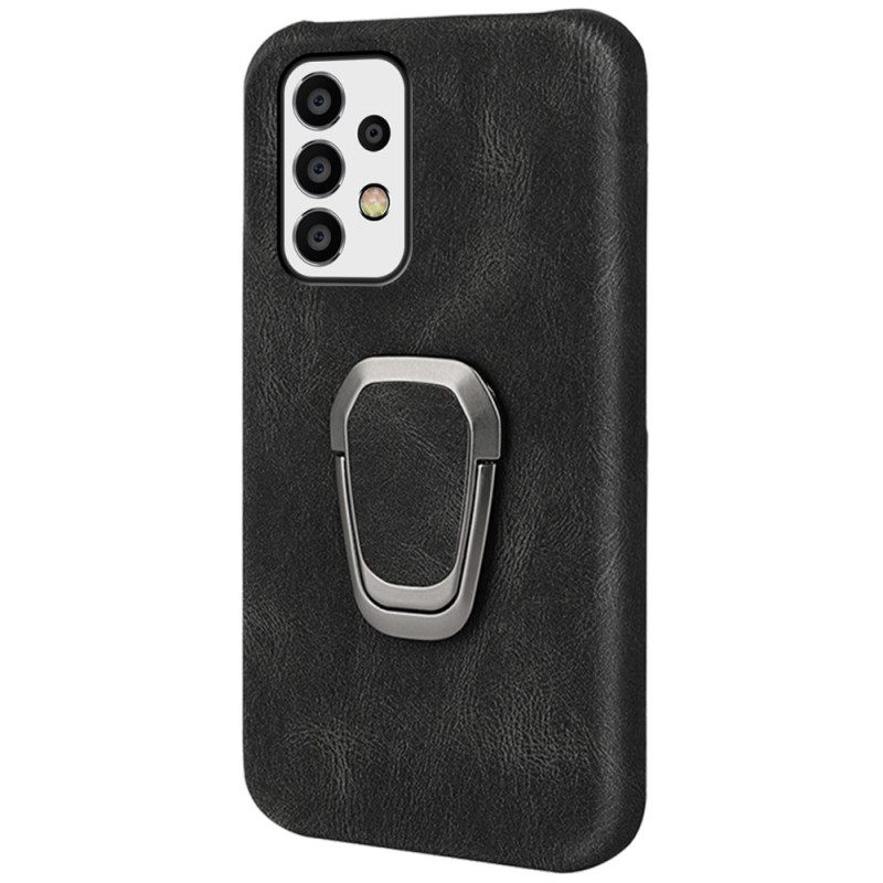 Kuori Samsung Galaxy A53 5G Leather Effect Ring-tuki