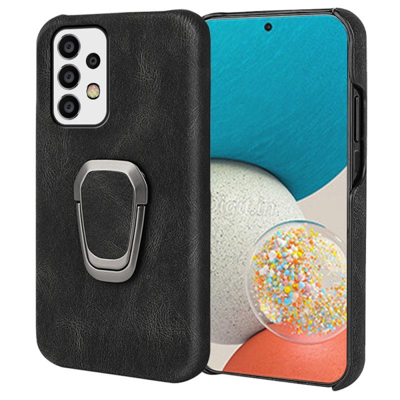 Kuori Samsung Galaxy A53 5G Leather Effect Ring-tuki