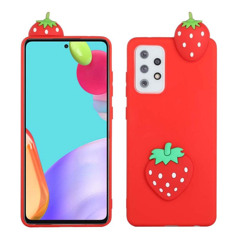 Kuori Samsung Galaxy A53 5G Strawberry 3d