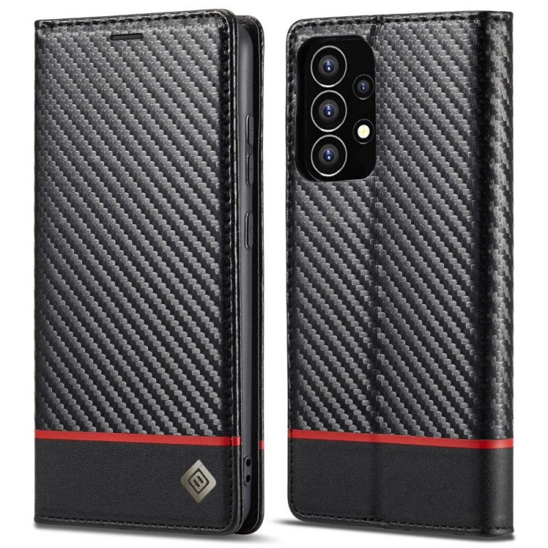 Nahkakotelo Samsung Galaxy A53 5G Carbon Fiber Lc.imeeke