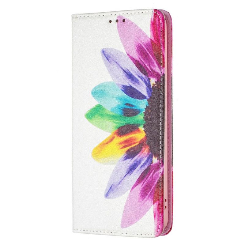 Puhelinkuoret Samsung Galaxy A53 5G Kotelot Flip Flower Watercolour