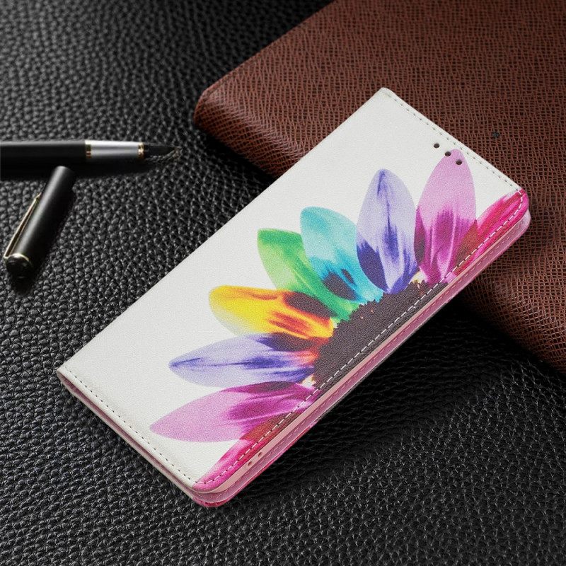 Puhelinkuoret Samsung Galaxy A53 5G Kotelot Flip Flower Watercolour