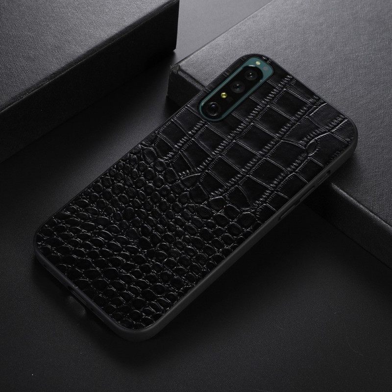 Case Sony Xperia 1 IV Aito Crocodile Texture Nahka