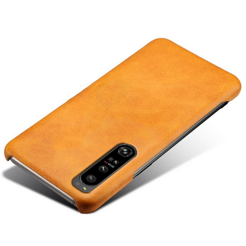 Case Sony Xperia 1 IV Nahkaefekti