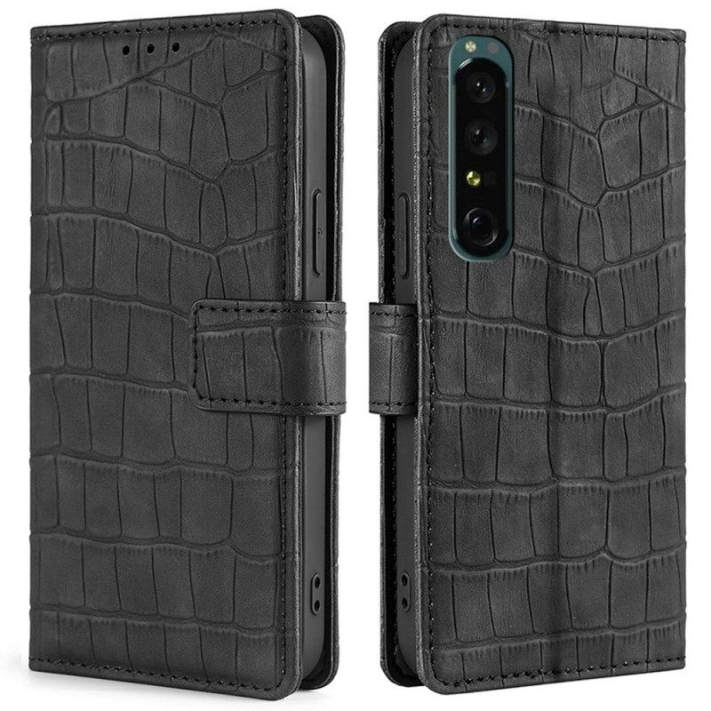 Kotelot Sony Xperia 1 IV Crocodile Style