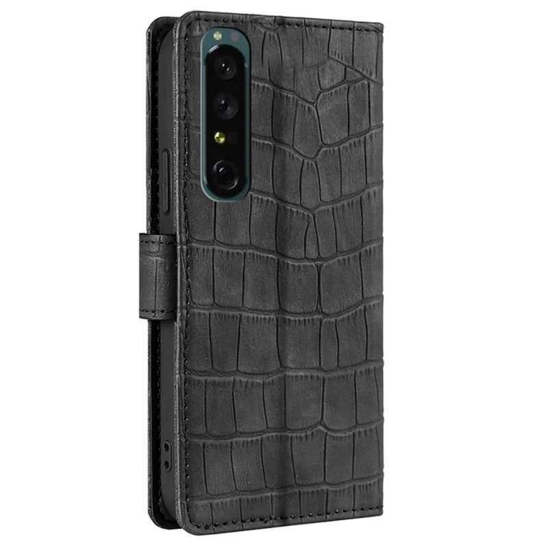 Kotelot Sony Xperia 1 IV Crocodile Style