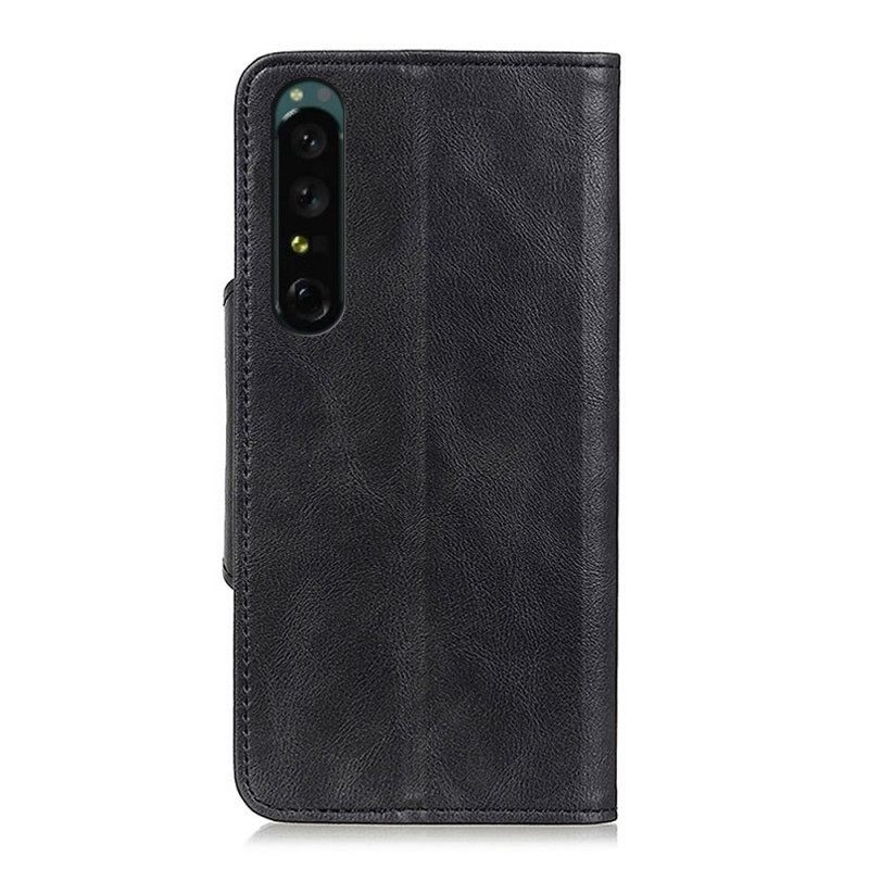 Kotelot Sony Xperia 1 IV Keinonahkapainike