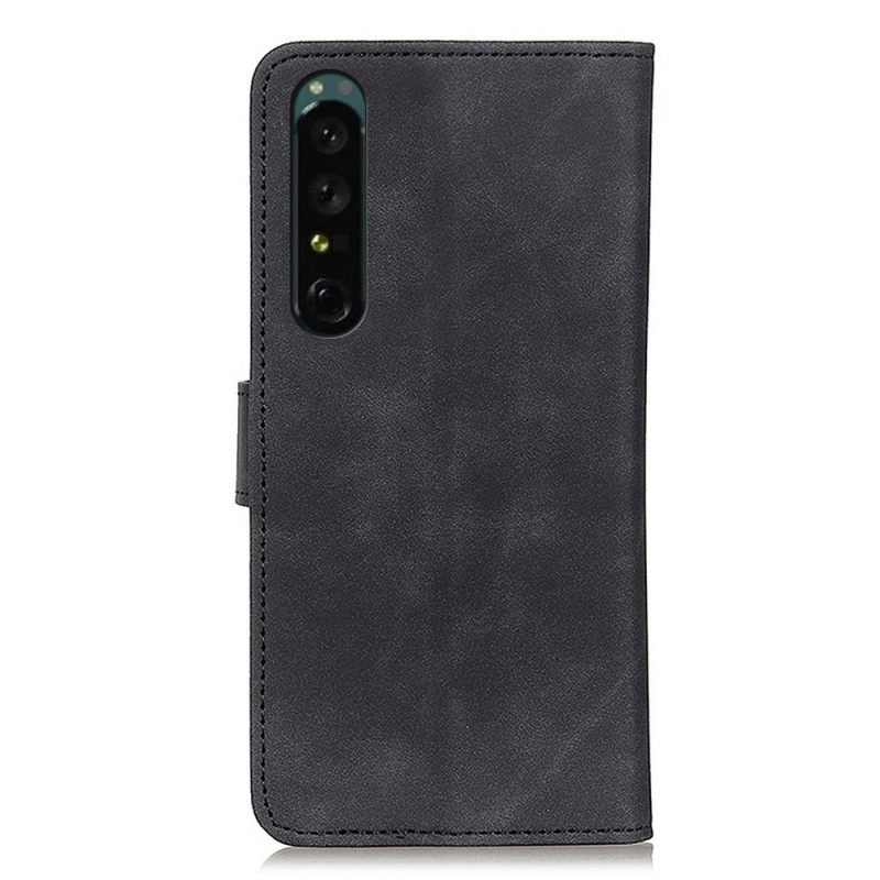 Kotelot Sony Xperia 1 IV Vintage Leather Effect Khazneh