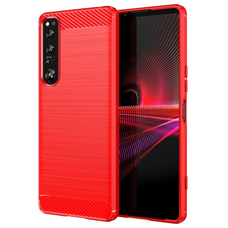 Kuori Sony Xperia 1 IV Harjattu Hiilikuitu