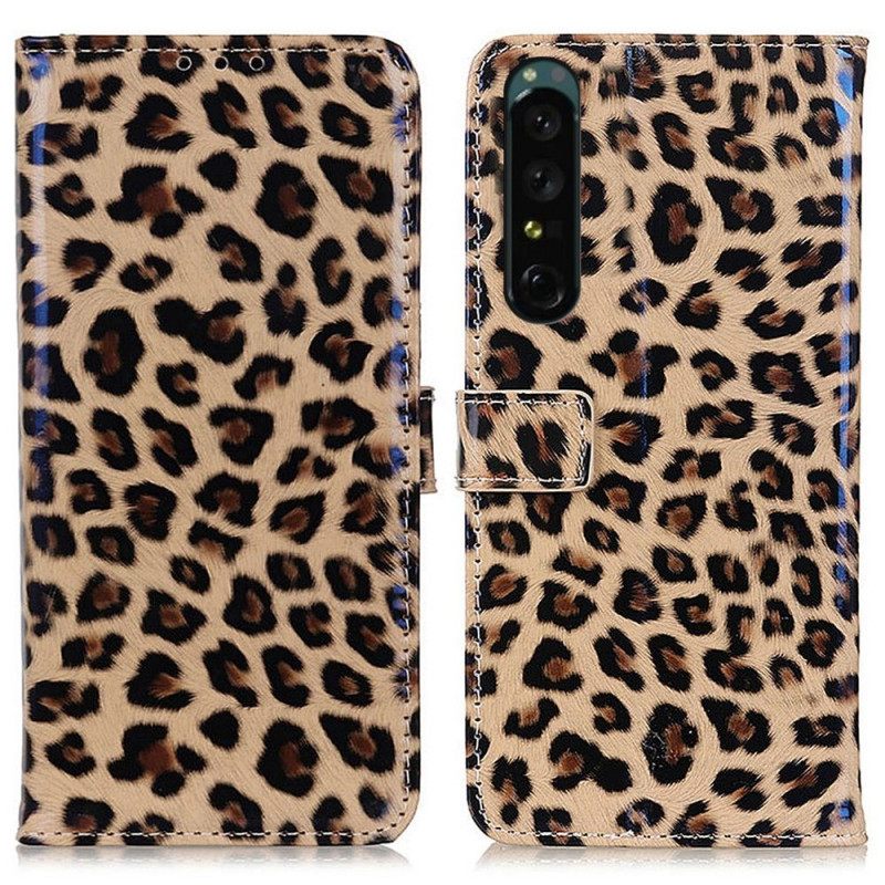 Nahkakotelo Sony Xperia 1 IV Leopard Skin Effect