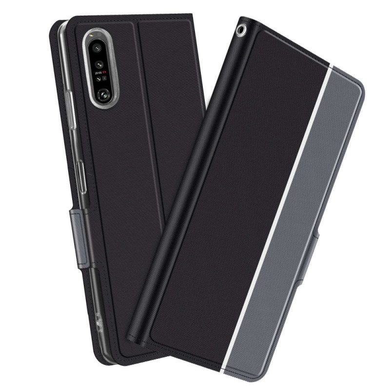 Puhelinkuoret Sony Xperia 1 IV Kotelot Flip Bicolor Baiyu