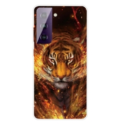 Case Samsung Galaxy S21 FE Flexible Tiger