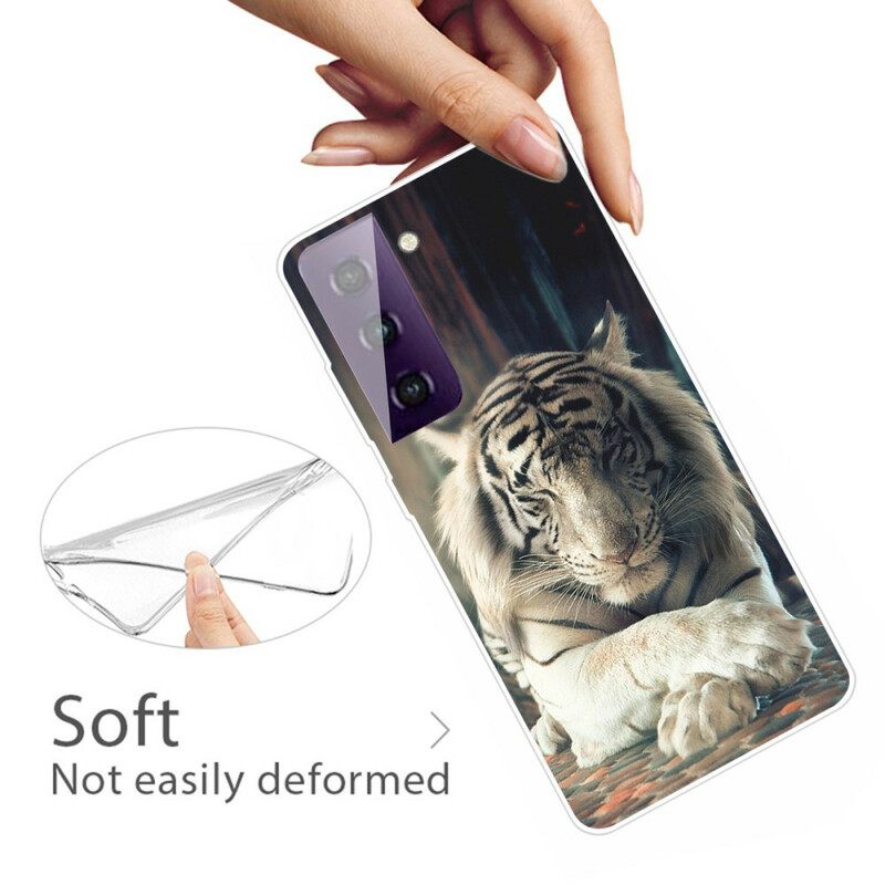 Case Samsung Galaxy S21 FE Flexible Tiger