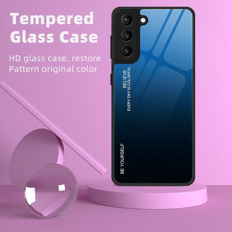 Case Samsung Galaxy S21 FE Tempered Glass Ole Oma Itsesi