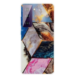 Case Samsung Galaxy S21 FE Variable Geometric Marble