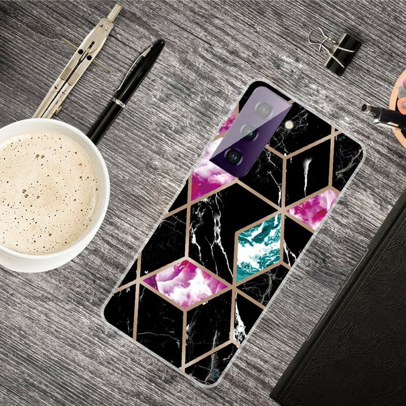 Case Samsung Galaxy S21 FE Variable Geometric Marble