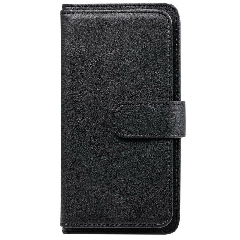 Flip Case Samsung Galaxy S21 FE Faux Leather 10 Korttikotelo