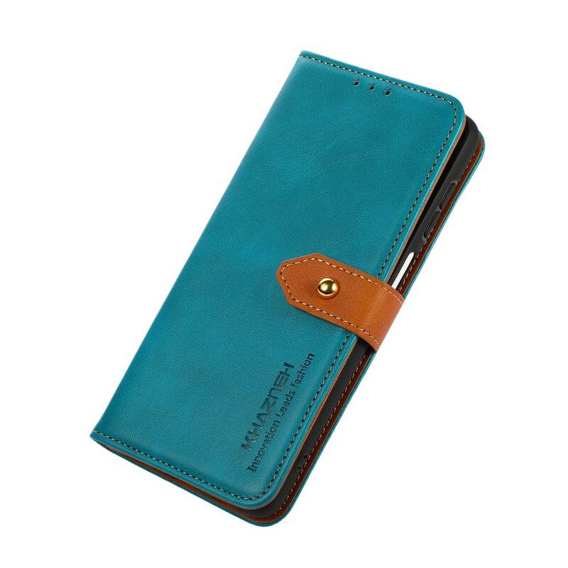 Kotelot Samsung Galaxy S21 FE Faux Leather Khazneh-hihnalla