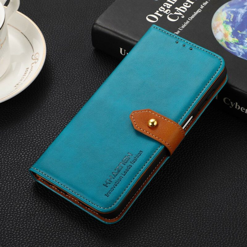 Kotelot Samsung Galaxy S21 FE Faux Leather Khazneh-hihnalla