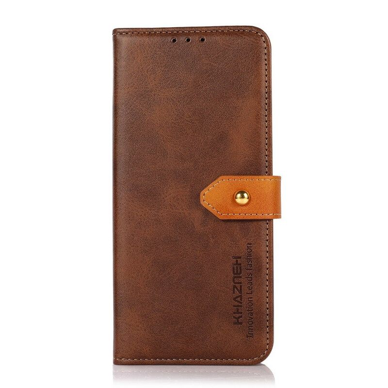 Kotelot Samsung Galaxy S21 FE Faux Leather Khazneh-hihnalla