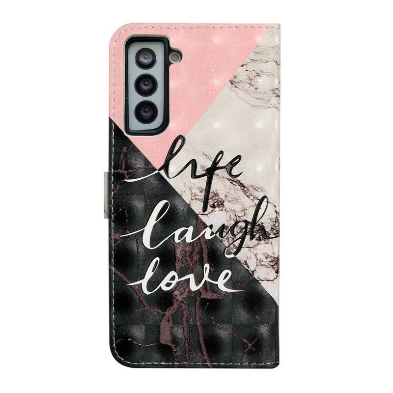 Kotelot Samsung Galaxy S21 FE Life Laugh Love