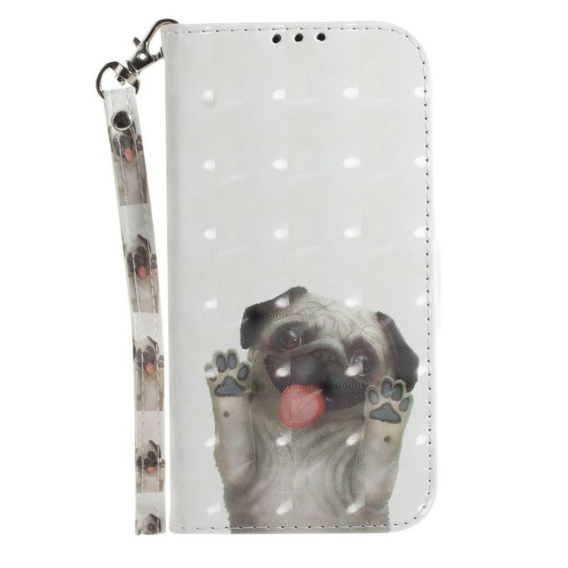 Kotelot Samsung Galaxy S21 FE Suojaketju Kuori Love My Dog In Lanyard