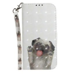 Kotelot Samsung Galaxy S21 FE Suojaketju Kuori Love My Dog In Lanyard